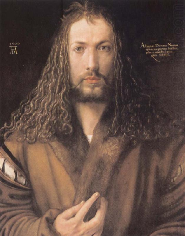 Albrecht Durer Self-protrait in a Fur-Collared Robe oil painting picture